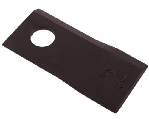 Nóż. nożyk kosiarka prawy 105x48x4mm otwór 19 zastosowanie 9492422 Claas WARYŃSKI ( sprzedawane po 25 )-21347
