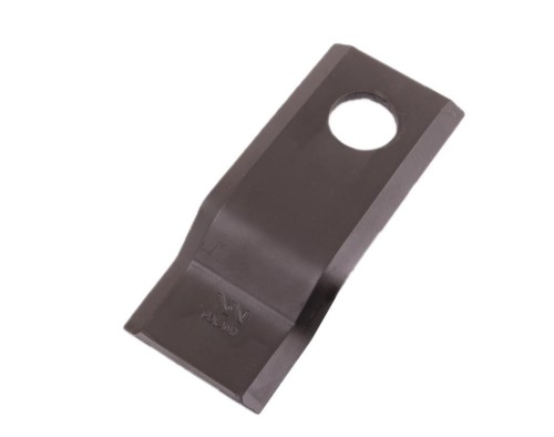 Nóż. nożyk kosiarka gięty 120x50x4mm otwór 21 zastosowanie 434122 Pottinger WARYŃSKI ( sprzedawane po 25 )-21551