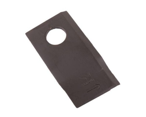 Nóż. nożyk kosiarka lewy 94x50x4mm otwór 19 zastosowanie 58031193 BCS WARYŃSKI ( sprzedawane po 25 )-21553