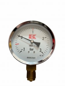 Manometr 1/2" 100mm -1>3 bar