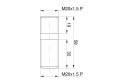 Śruba mocowania koła tylnego M20x1.5 C-330-1560