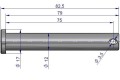 SWORZEŃ 12H8X85/75 zabezpieczenie sworznia osi C-330/360-2826