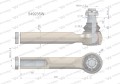 Przegub układu kierowniczego Manitou  549235 Waryński-36792
