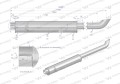 Tłumik rura Renault 7700519115, 7700641942 inox WARYŃSKI-27628