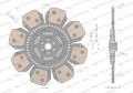 Tarcza sprzęgła Ceramiczna RENAULT Waryński-37045
