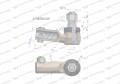 Przegub kierowniczy 1.1/8" 81863802 WARYŃSKI-20630