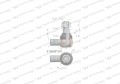 Przegub kierowniczy 80mm- M1 1/4-12 81863815 WARYŃSKI-12993