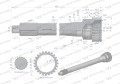 Wałek sprzęgłowy 86126086 C-385 WARYŃSKI-27969