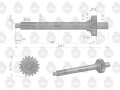 Wałek sprzęgłowy I-stopień gruby frez Z-18/10 964925M3 MF3 ORYGINAŁ URSUS-18039