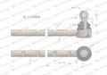 Przegub kierowniczy 345mm AL177948 WARYŃSKI-20723