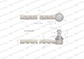 Przegub kierowniczy 370mm AL39024 WARYŃSKI-15766