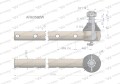 Przegub kierowniczy 411,5mm AR63592 WARYŃSKI-20992