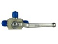 Zawór kulowy hydrauliczny 3-drożny M18x1.5 z otworami montażowymi-11635
