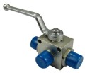 Zawór kulowy hydrauliczny 3-drożny M22x1.5 z otworami montażowymi-11637