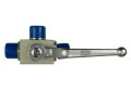 Zawór kulowy hydrauliczny 3-drożny M22x1.5 z otworami montażowymi-11638