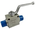 Zawór kulowy hydrauliczny 3-drożny M22x1.5 z otworami montażowymi-11639