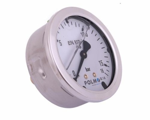 Manometr glicerynowy M63 0-16 bar tylne przyłącze G1/4" POLMO-15080