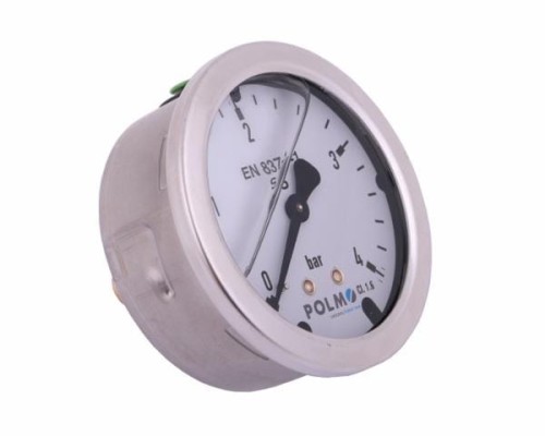 Manometr glicerynowy M63 0-4 bar tylne przyłącze G1/4" POLMO-15074