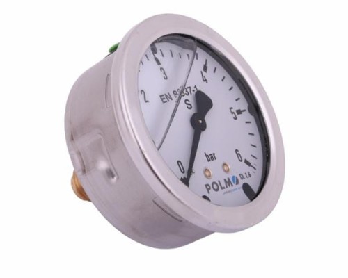 Manometr glicerynowy M63 0-6 bar tylne przyłącze G1/4" POLMO-15076