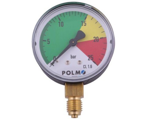 Manometr suchy M63 0-25 bar gwint M12x1.5 dolne przyłącze. Opryskiwacz POLMO-15023