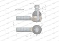 Przegub kierowniczy 139mm - 1 1/8" RE66622 WARYŃSKI-20990