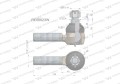 Przegub kierowniczy 139mm - 1 1/8"L RE173540 WARYŃSKI-20734