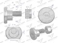 Śruba nożyka kpl. M10x32 zastosowanie Deutz Fahr. Vicon ROYAL FARM  (sprzedawane po 10)-40806