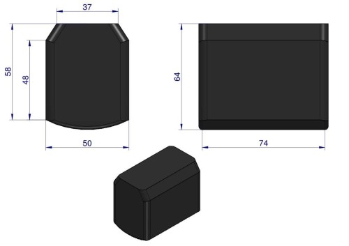 Nakładka gumowa Przyczepa HL 69900415-15627