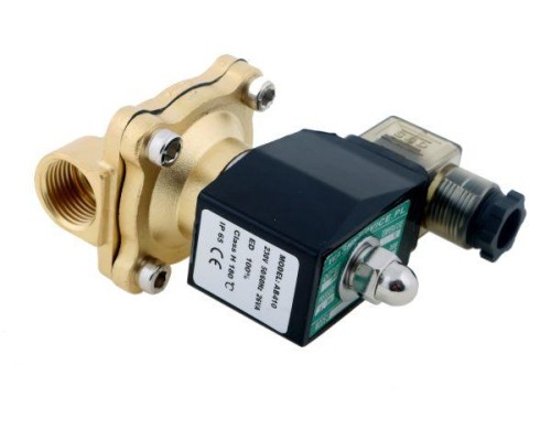 Elektrozawór 2N15 1/2" 230V AC NC (normalnie zamknięty) EPDM komplet z cewką i wtykiem-12545
