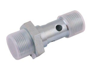 Śruba przelewowa mocująca 1/2"BSP x M22x1.5 (15L) (do zaworów krzyżowych. VAUOM WSC)