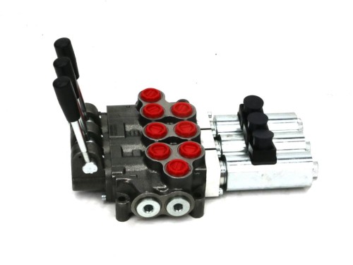 Rozdzielacz hydrauliczny (50 l/m) 3 sekc.ster. Ręczno elektryczne 12 DC-27517