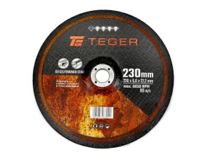 Tarcza do szlifowania 230x 6.0 mm sprzedawane po 5 szt. TEGER