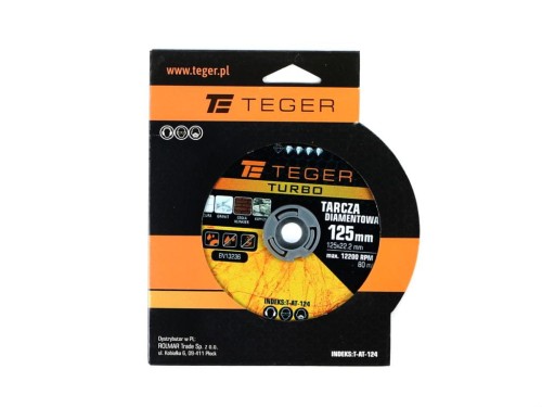 Tarcza diamentowa TURBO 125x22.23 mm TEGER-35489