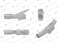 Precyzyjna czteroszczękowa końcówka węża smarownicy z dźwignią oraz blokadą M10x1 TEGER-36751