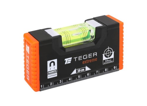 Poziomnica aluminiowa/magnetyczna 10 cm Extreme / TEGER-39967