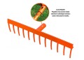Grabie plastikowe uniwersalne 12 zębne (mocowanie CLICK) / TEGER-35775