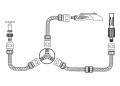 Złączka do węża - 3-drożna / TEGER-38904