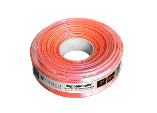 Wąż ogrodowy - tłoczny do pomp zanurzeniowych FI 1". 20m / TEGER-40382