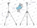 Zraszacz ogrodowy - trójnożny (70-95cm)  / TEGER-32038