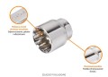 Klucz nasadowy 1/2" SPLINE 19 mm / TEGER-38750