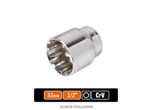Klucz nasadowy 1/2" SPLINE 32 mm / TEGER