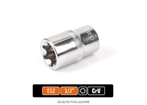 Klucz nasadowy 1/2" TORX E12 / TEGER