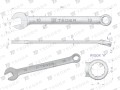 Klucz płasko-oczkowy 10 mm / TEGER-31464