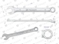 Klucz płasko-oczkowy 11 mm / TEGER-31467