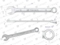 Klucz płasko-oczkowy 12 mm / TEGER-31470
