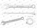 Klucz płasko-oczkowy 14 mm / TEGER-31476