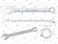 Klucz płasko-oczkowy 15 mm / TEGER-31479