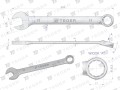 Klucz płasko-oczkowy 17 mm / TEGER-31485