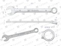 Klucz płasko-oczkowy 18 mm / TEGER-31488