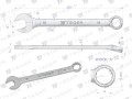 Klucz płasko-oczkowy 19 mm / TEGER-31491